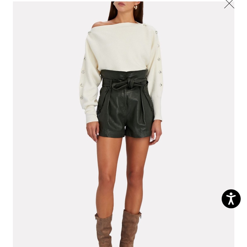 INTERMIX Breanne Cotton-Cashmere Sweater XL